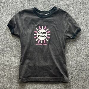 AA Good & Plenty Licorice Candy Gray Youth T-Shirt Size Small Made in USA